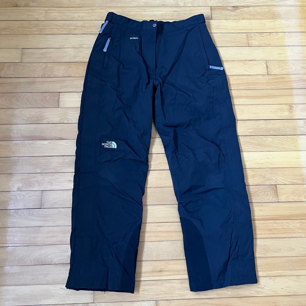 The North Face HyVent Snow Pants Womens Large Black Waterproof Insulated Ski